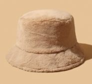 Solid Plush Bucket Hat