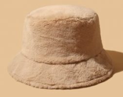 Solid Plush Bucket Hat