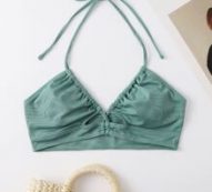Solid Rib Bikini Top