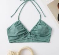 Solid Rib Bikini Top