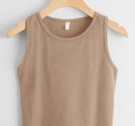 Solid Ribbed Tank Top