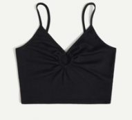 Solid Ring Detail Cami Top