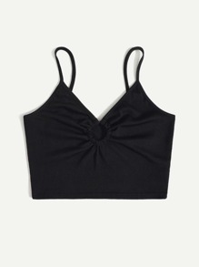 Solid Ring Detail Cami Top