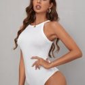 Solid Skinny Racerback Bodysuit