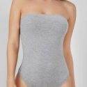 Solid Skinny Tube Bodysuit