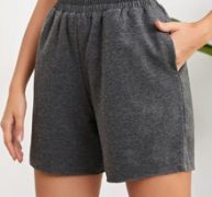 Solid Slant Pocket Track Shorts