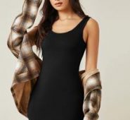 Solid Sleeveless Bodycon Dress