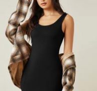 Solid Sleeveless Bodycon Dress