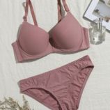 Solid Super Push Up Lingerie Set