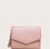 Solid Tassel Decor Fold Over Purse