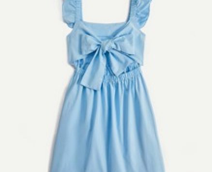 Solid Tie Front Cut Out Dress