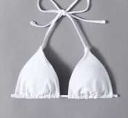 Solid Triangle Bikini Top