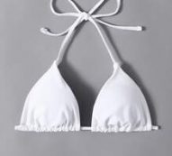 Solid Triangle Bikini Top