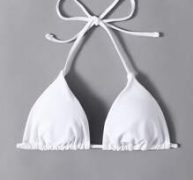 Solid Triangle Bikini Top