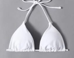 Solid Triangle Bikini Top