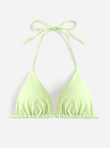 Solid Triangle Bikini Top