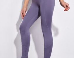 Solid Wide Band Waist Sports Leggings