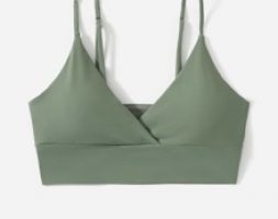 Solid Wrap Bikini Top