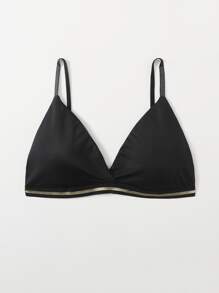 Solid Wrap Triangle Bra