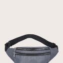 Solid Zip Fanny Pack