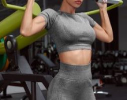 Space Dye Raglan Sleeve Seamless Sports Tee & Biker Shorts