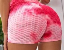 Space Dye Ruched Sports Shorts