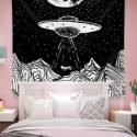 Spaceship Print Tapestry