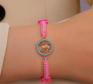 Spider Decor Braided Bracelet