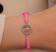 Spider Decor Braided Bracelet