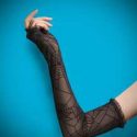 Spider Web Lace Fingerless Gloves