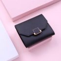 Square Buckle Solid Purse