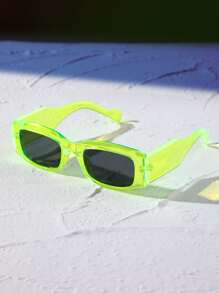 Square Frame Tinted Lens Sunglasses