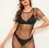 Star Mesh Cover Up Top Without Swimwear