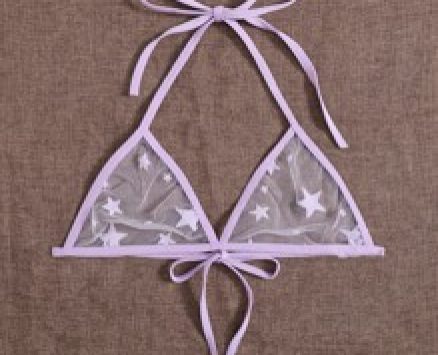 Star Mesh Halter Lingerie