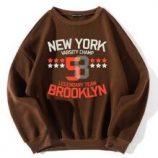 Star & Letter Graphic Drop Shoulder Pullover