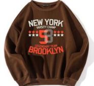 Star & Letter Graphic Drop Shoulder Pullover