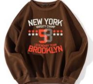 Star & Letter Graphic Drop Shoulder Pullover