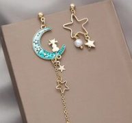 Star & Moon Drop Earrings