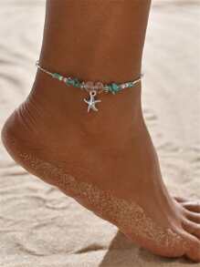 Starfish Charm Anklet