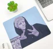 Statue Print Mouse Pad