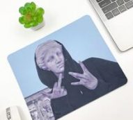 Statue Print Mouse Pad