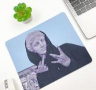 Statue Print Mouse Pad