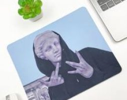 Statue Print Mouse Pad
