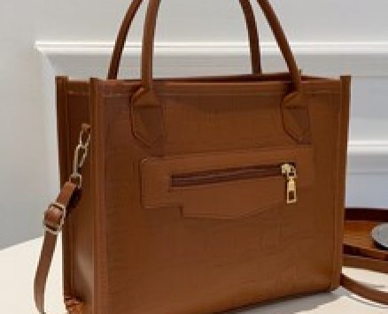 Stone Grain Satchel Bag