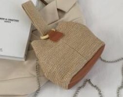 Straw Satchel Bag