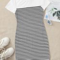 Striped Bodycon Dress