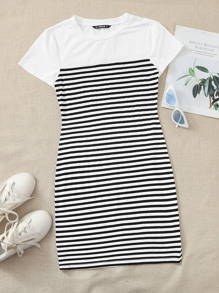 Striped Bodycon Dress