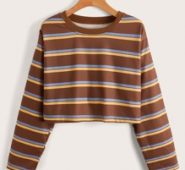 Striped Crop Tee
