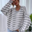 Striped Drop Shoulder Sweater