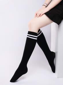 Striped Knee High Socks